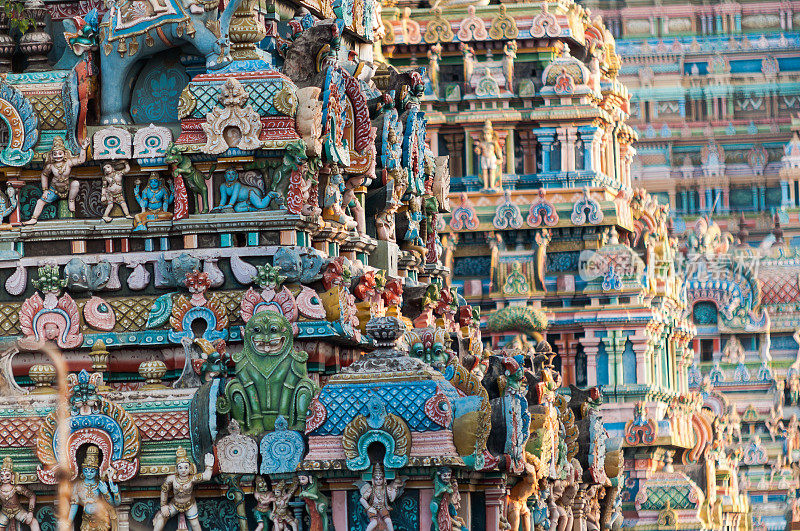 Sri Ranganathaswamy寺庙，泰米尔纳德邦，印度。